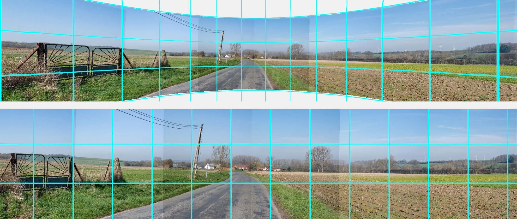Comparaison de projections