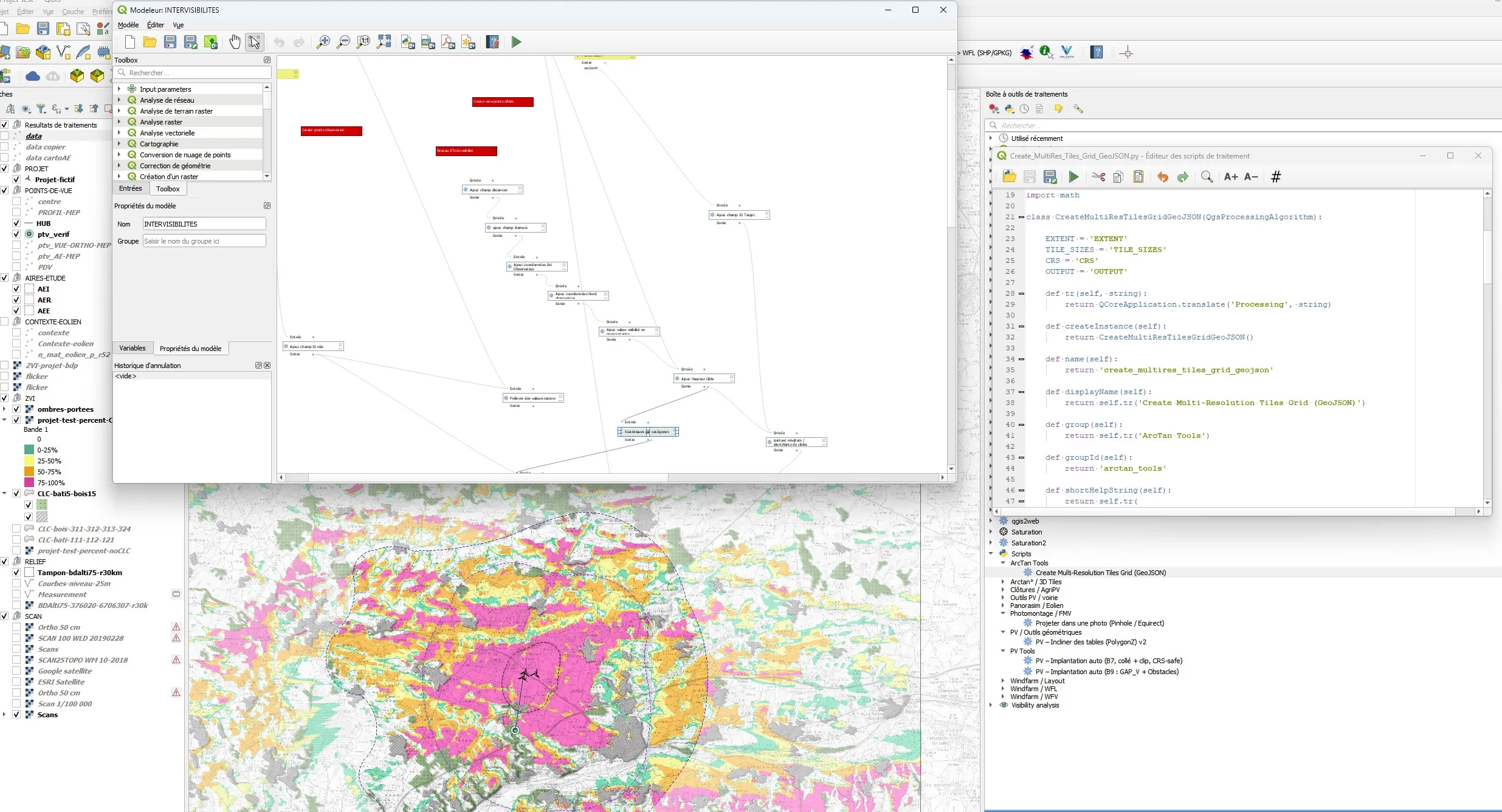 Développement de scripts Python et modèles QGIS