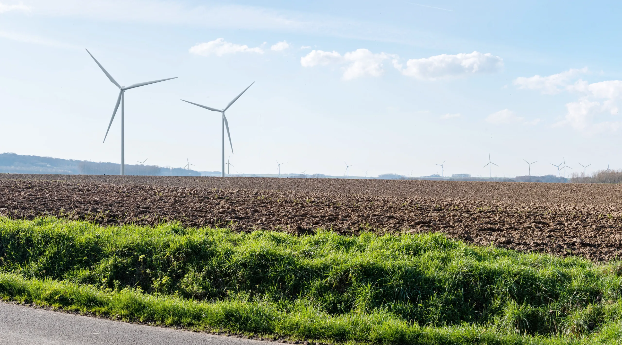 Photomontage de projet éolien, France